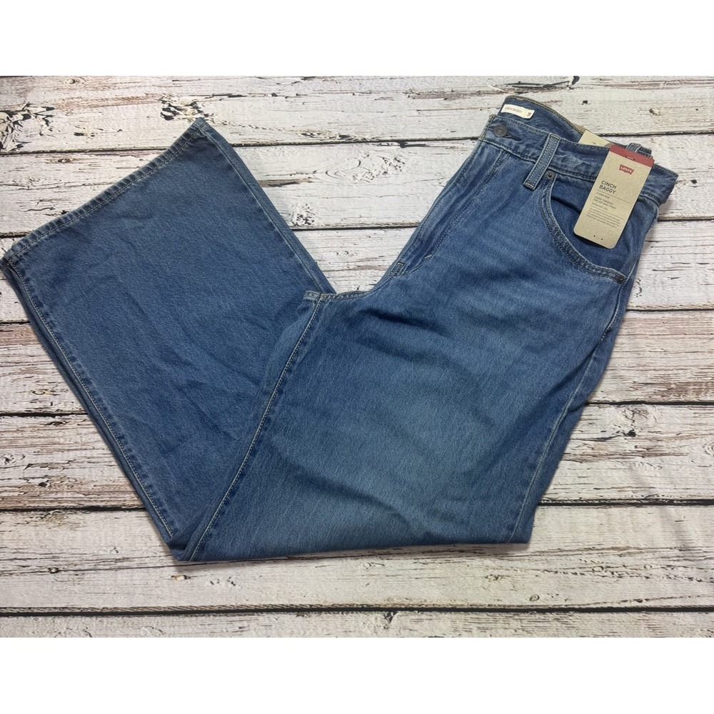 Levi Cinch Baggy Jeans Womens 31x31 Medium Wash Loose Wide Leg NWT